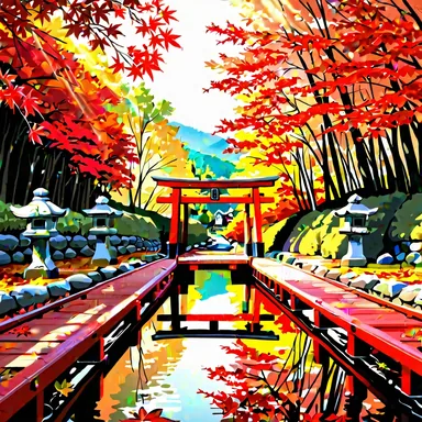 ComfyUI / 風景（garden） / WAI Illustrious SDXL v17.0 / res_multistep_ancestral_cfg_pp / normal / 30 steps / Seed 20261018の生成結果