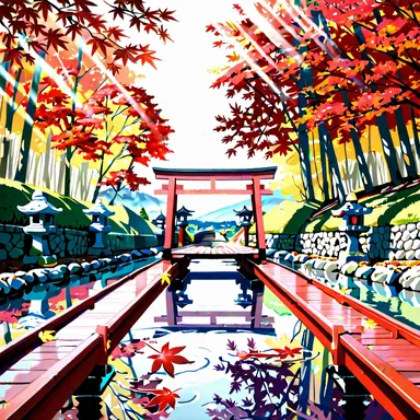 ComfyUI / 風景（garden） / WAI Illustrious SDXL v17.0 / res_multistep_ancestral_cfg_pp / normal / 40 steps / Seed 20261018の生成結果