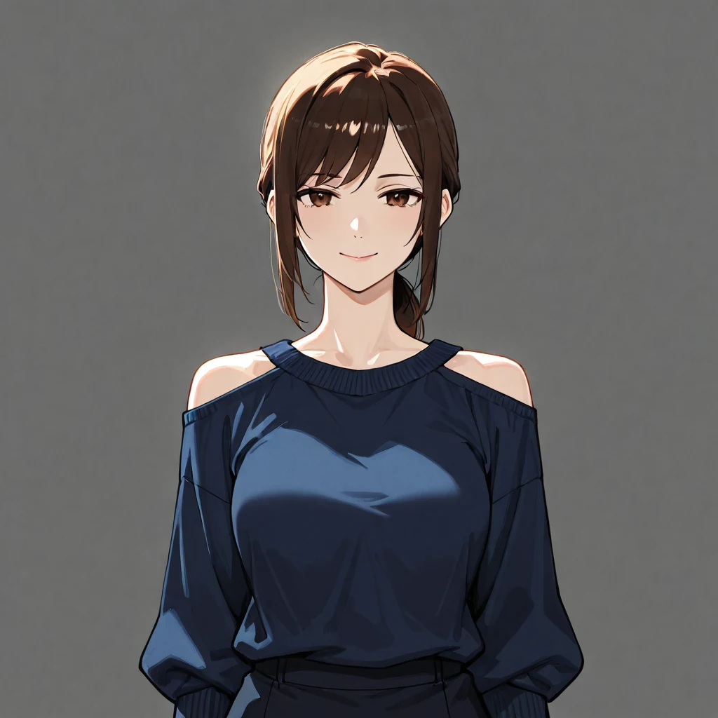 Heun / Normal / 30 Stepsで生成した成人女性。髪・肩・セーターの形を比較する画像