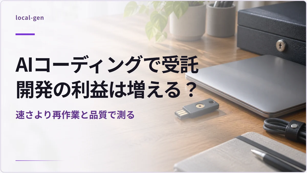 AIコーディングで受託開発の利益は増える？ — 速さより再作業と品質で測る