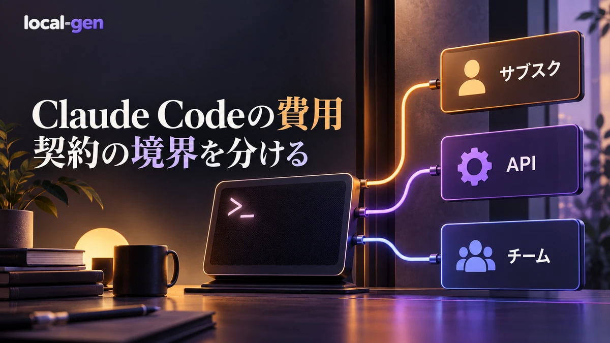 Claude Codeの費用を見積もる — サブスク・API・チーム契約の境界