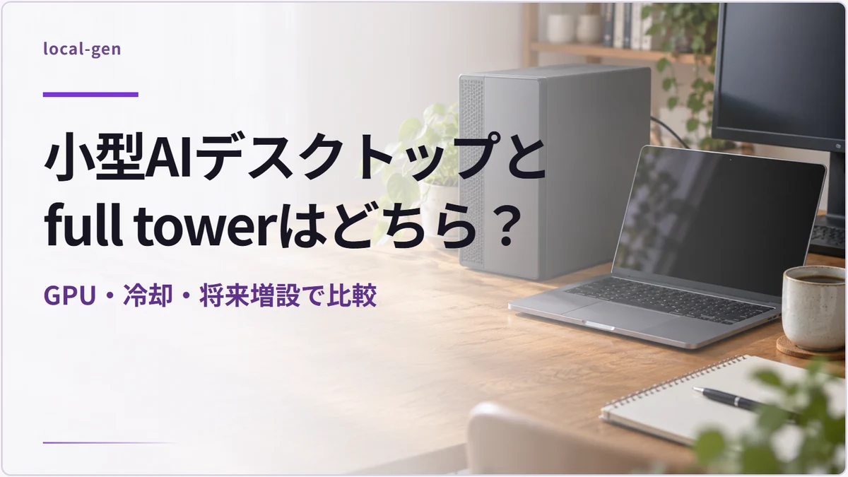 小型AIデスクトップとfull towerはどちら? — GPU・冷却・将来増設で比較