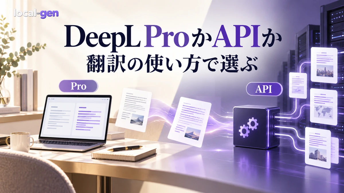 DeepL ProとAPIはどちらが必要？ — 社内翻訳とシステム組込みを分ける