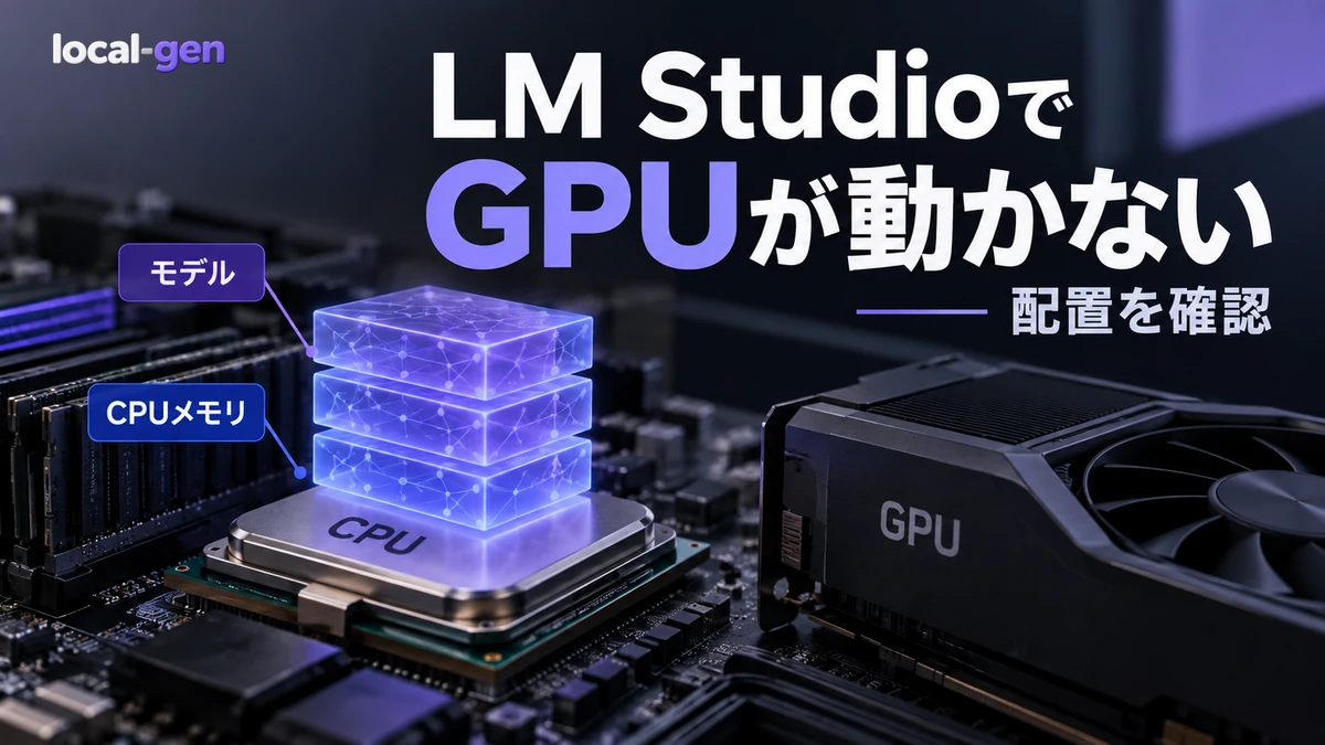 LM StudioでGPUが使われないときの原因と確認手順