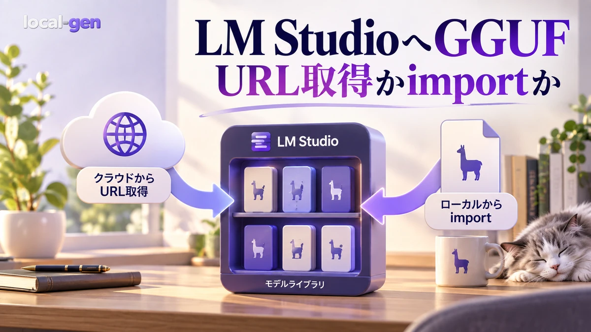 LM StudioでHugging FaceのGGUFを読み込む方法