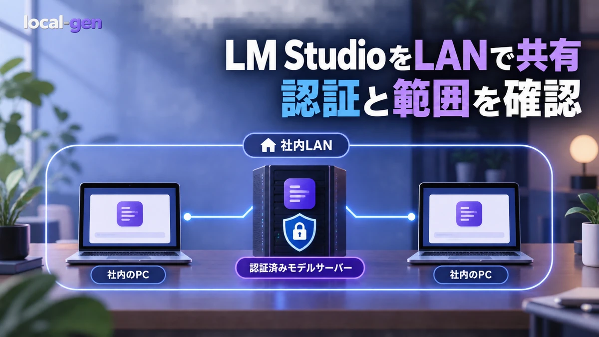 LM StudioをLAN内の別PCから使う方法 — 公開前に確認したい安全設定