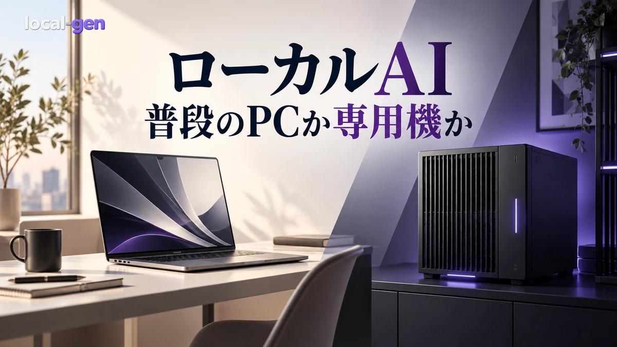ローカルAIは普段使いPCと専用機のどちら？ — 稼働時間・遠隔利用・故障時で判断
