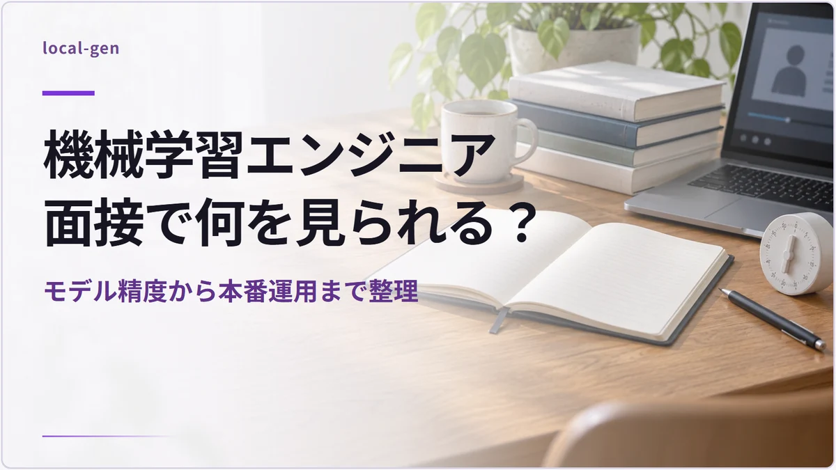 機械学習エンジニア面接で何を見られる? — モデル精度から本番運用まで整理