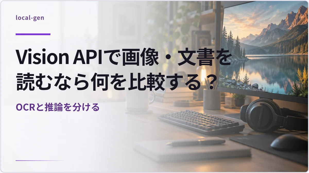 Vision APIで画像・文書を読むなら何を比較する? — OCRと推論を分ける