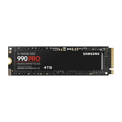 Samsung SSD 990 PRO 4TB M.2 NVMe（ヒートシンクなし、MZ-V9P4T0B-IT）の製品画像